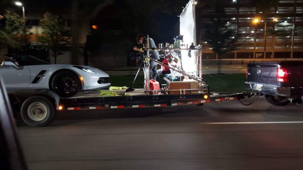 Columbia_pictures_corvette_on_tow_trailer